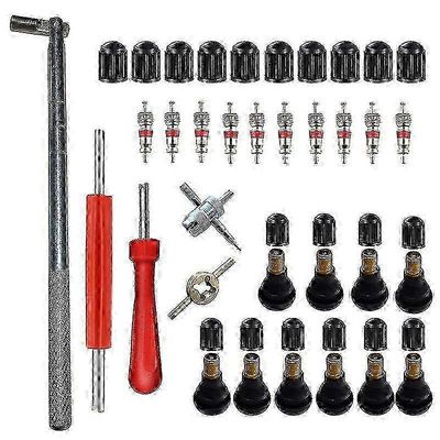 35kpl auton rengasventtiili TR412, kpl auton renkaan tubeless-venttiili auton rengasventtiilisarja rengasventtiilin varren korkki renkaan venttiili...