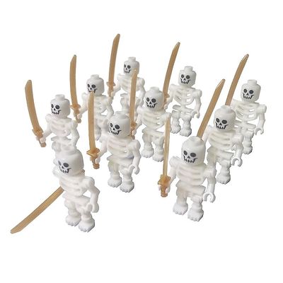 Unbrand Sarja 10kpl skull ninjago hahmot rakennuspalikat lelut Valkoinen 10 pc