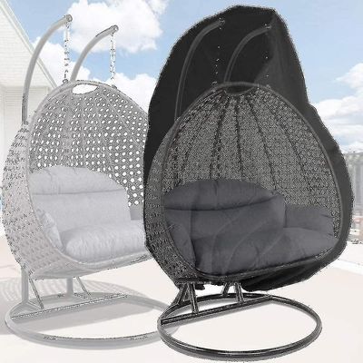 2 hengen munatuolin kansi, patio roikkuva tuolin kannet Vedenpitävä, suuri pajumunan swing-tuolin kannet 91'' x 80'', Ulko-anturin kahden tuolin kansi