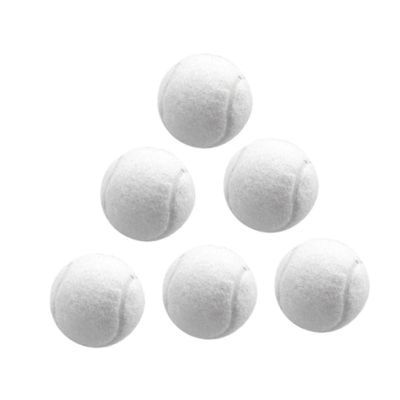 6x tennispallot harjoituspallot koirat tennispallot ammattimaiset elastiset pallot kulutusta kestävät urheiluun aloittelijat viihde-hyvä Valkoinen