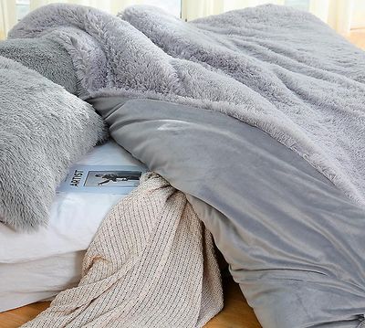 Aoweisia 6 farver super varme og bløde tæpper Lys grå 200cm*230cm