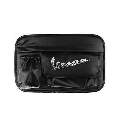 Skootterin nahkaiset vedenpitävät hansikaslaukut säilytyslaukku sivulaukku tankkilaukku Vespa GTS LX LXV Sprint Primavera 50 125 250 300 GTS300 Musta