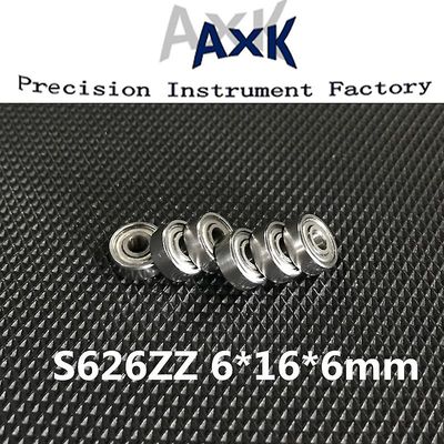 Skyndte sig S626zz Abec-3 (10stk) 6x19x6mm rustfrit stål leje 626zz / ss