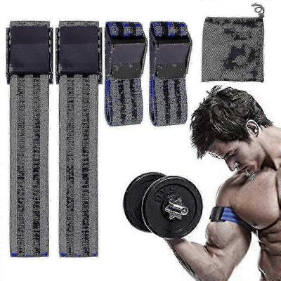 Okkluusioharjoitusnauhasarja jaloille, käsivarsille ja pakaralihaksille - verenkierron rajoituspakkaus (4) Sininen