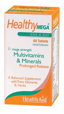 Health Aid Healthy Mega - Pitkäaikainen julkaisu, 60 tablettia