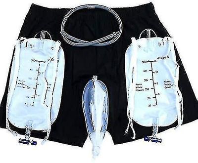 Menn Inkontinens Bukser Med Samling Urin Bag Bærbar Lekkasje Bevis Ben Tiss KateterHolder For Eldre S