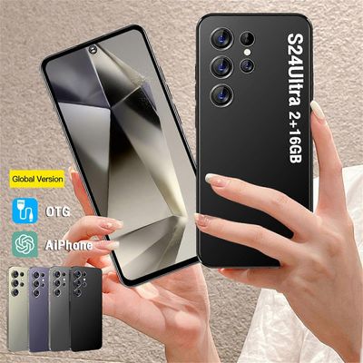 Kankanwo S24-älypuhelin 6,8 tuuman HD-valmiustilakorttipaikka 2+16G-muisti 3000mAh akkutuen laajennus 128g kasvojen lukituksen avaus C