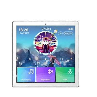 Aodai 4-kanavainen langaton Bluetooth-seinävahvistin kosketusnäytöllä fm-radio, usb, tf, yhteensopiva äänen kanssa bt amplifi