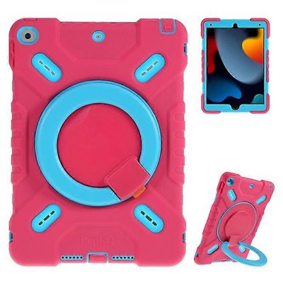 PEPKOO-yhteensopiva iPad 10.2 (2021) (2020) / (2019) / Air 10.5 tuuman (2019) iskunkestävälle silikonimuoviselle suojatablettikotelolle Vaaleanpuna...