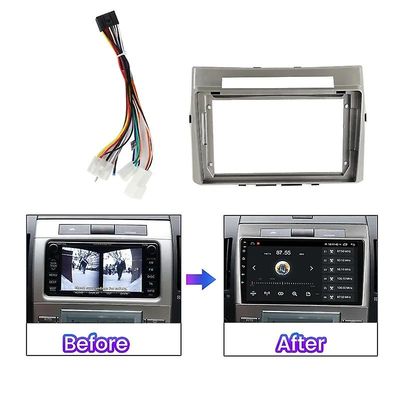 JIULUNET For Toyota Verso 2004 - 2009 bil radio dashbord panel ramme strømledning