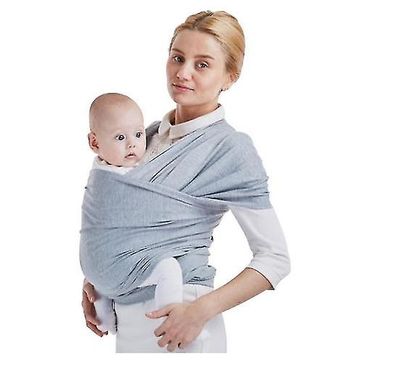 Kissqiqi Baby wrap omkring slynge, rejseartikler slynge, børns og nyfødte slynge LIGHTGRAY