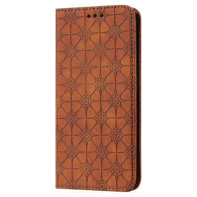 Gangxun Kompatibel med Realme Gt 5g taske læder magnetisk flip folio cover tegnebog brun