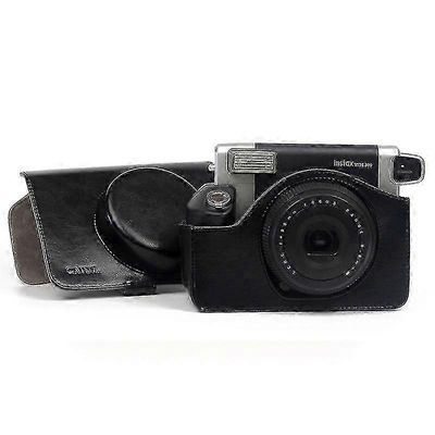 Fujifilm Instax Wide 300 Instant Camera PU -nahkainen kantolaukku 5 värissä vaaleanpunainen ruskea musta -YT4 Leveä 300 musta