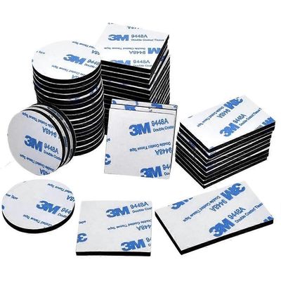 Augro Erittäin vahva kaksipuolinen teippi, 3M tehokas kaksipuolinen vaahtomuoviteippi, 60 kpl kaksipuolinen teippi lattialle, oville, muoville, las...