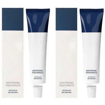 Nanohydroksiapatiitti hampaita valkaisevat hammastahnat, joissa on kookosöljyä ja ksylitolia, fluorittomia ikeniä, hoitoa ja raikastaa hengitystä 2pcs