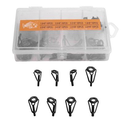 80 kpl onkivavan kärjen korjaussarja Ruostumattomasta teräksestä valmistettu keraaminen rengasohjain Vinkkejä Vavanohjaimen vaihtokärki musta