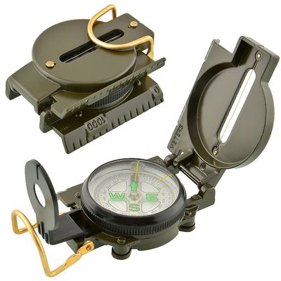 Bærbar Folding Compass Udendørs Tilbehør Camping Fiskeri Vandreture Scouting Kort Læsning Kompas Lost Survival Tool