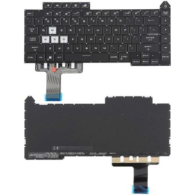 Yhdysvaltain version värikäs taustavalaistu kannettavan tietokoneen näppäimistö Asus ROG Strix G15 G513 G513Q G513QM G513QY G533 Musta