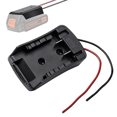 Batteriadapteromformer for Black&Decker 18v 20v Li-ion batteri Lb20 DIY Power Wheels Adapter strømkontakt med 14awg ledninger
