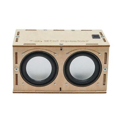 DIY Bluetooth -kaiutinlaatikkosarja elektroninen äänenvahvistin rakentaa oman kannettavan puukotelon Bluetooth-kaiuttimen äänen Y