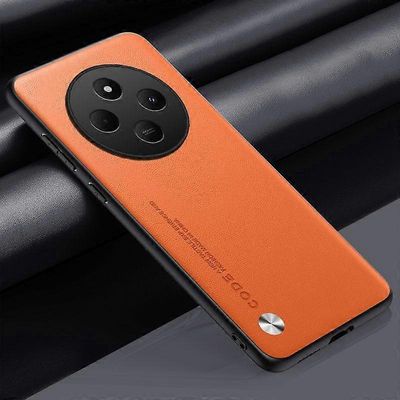 Ylellinen PU-nahkakotelo Xiaomi Redmi 14C 14 C Takakannelle Matta Silikoni Täysi Kamera Suoja Puhelinkotelo Redmi14 C 13C 13R 12 5G:lle oranssi For...