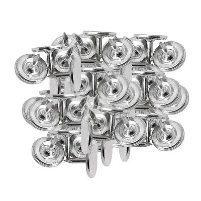 100Pcs sølv farve flad push pin tommelfinger negle 9 * 8mm
