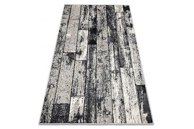 RugsX Gulvtæppe LISBOA 27211356 Rektangler bord, parket grå 80x150 cm