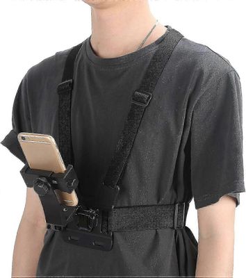 Älypuhelimen rintakiinnike, säädä kameran rintakehän kiinnityshihnan valjaat urheilukameralla matkapuhelimen rintahihnan kiinnike