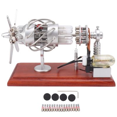 16 sylindere varmluft Stirling motor pedagogisk Stirling motor modell for undervisning ornament leker