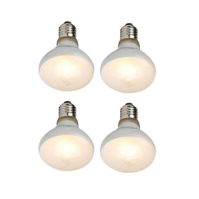 4-pakkaus matelija UVB UVA -lämpölamppulamppu todella auringon kaltaiseen kirkkaaseen lämpöön, sammakkoeläimelle (100 W) Valkoinen