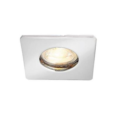 Saxby Lighting (Poole) Speculo LED Fire Rated 1 Lys Badeværelse Forsænket Downlight Chrome Plate, Glas IP65