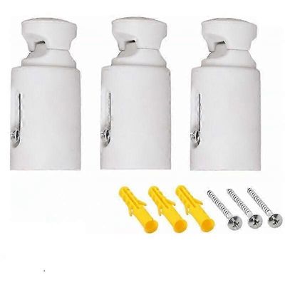 Vaihtopatterin kannattimet, pyyhekuivain, valkoinen seinäteline, säädettävä etäisyys, sopii suoriin tai kaareviin kylpyhuoneen pattereihin Walkbee hwy