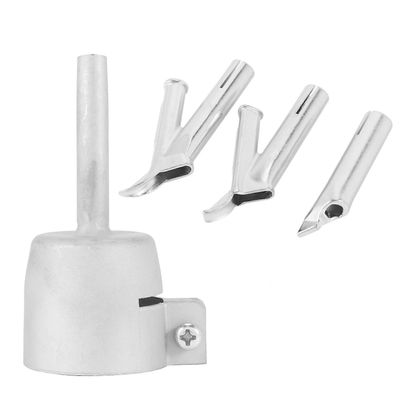 4-nopeuksinen hitsaussuutin vinyyli-, PVC- ja muovikuumailmapuhaltimelle, kolmionopeuksinen suutin, 5 mm, pyöreä hitsaus Hopea