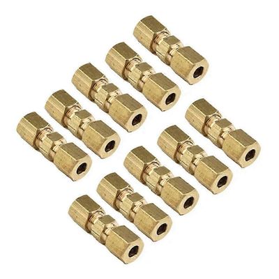 10 kpl 3/16" jarruletkun liittimet 4,75 mm Jarruletkun korjaukseen ei tarvita soihdutusta Keltainen