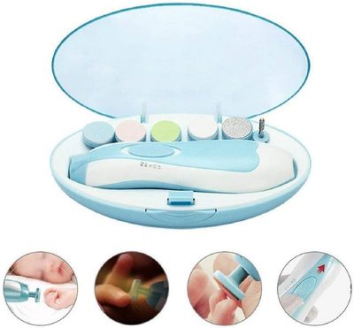 Baby Negle trimmer Multifunktionel Elektrisk Baby Nail File Clippers Tæer Fingernegle Cutter Trimmer Manicure Værktøj Sæt Babypleje