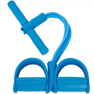 Multifunktionellt spännrep, Sit-Up Bodybuilding Expander, Pedal Pull Ropes, 4 Tube Leg Exerciser