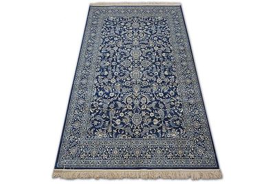 RugsX Tæppe WINDSOR 22935 JACQUARD navy - Blomster blå 200x300 cm