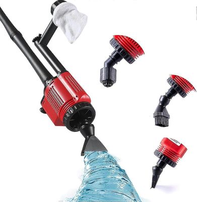 Päivitetty sähköinen soranpuhdistuskalasäiliö, 6 in 1 lietteenpoistolaite, säiliön sifoni, vedenvaihdin, hiekanpuhdistin, veden virtaus, vesisuihku...