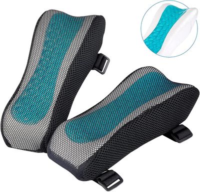 Linkrunning Ergonomisk armlæn Pads-Kontor stol armlænstræk pude - Albue støtte pude til computer, gaming og skrivebord stole (sæt af 2) Multifarve ...