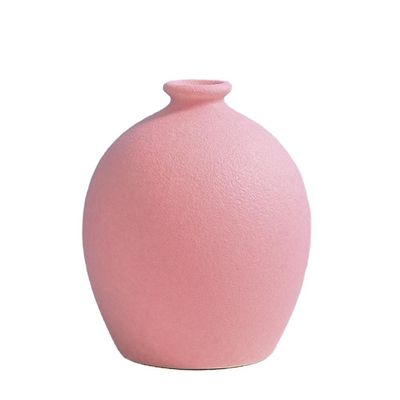 Farverig keramisk vase Kreativ europæisk boligindretning A-Pink