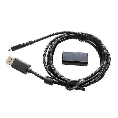 Punottu USB-hiirikaapeli musta latausjohto hiirisovitin Logitech G502: lle