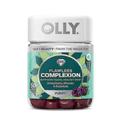 Olly Flawless Complexion Gummy, Ihon tuki, Vitamiinit E, A, Sinkki, Kumit, 50 Ea