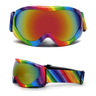 Ski Briller Barn Snowboard Goggles Vinter Snø Sport Goggles Regnbue