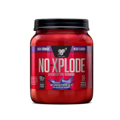 BSN NO Xplode Pre Workout -jauhe ajaa energiaa ja keskittymistä 650g Purple virta