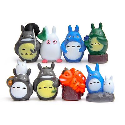 Totoro Green Leaf Hayao Miyazaki Min nabo Mini Figur Høj kvalitet