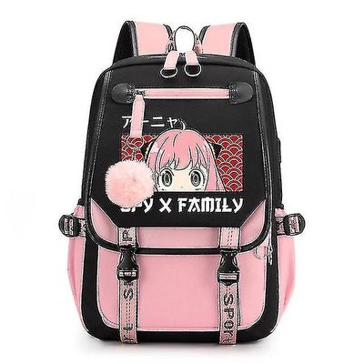 Spy X Family Anya Forger Reput Anime Vedenpitävä kannettava tietokone Reppu Lasten Koululaukut Tytöt Matka Kirjalaukku Koululaukku Mochila korkeala...