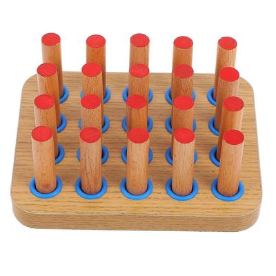 Puinen tappitaulu toimintaterapiaan Käsiharjoitteluhoitolauta, jossa on 20 tappia sorminäppäryyden parantamiseksi Käsien ja silmien koordinaatio Mu...