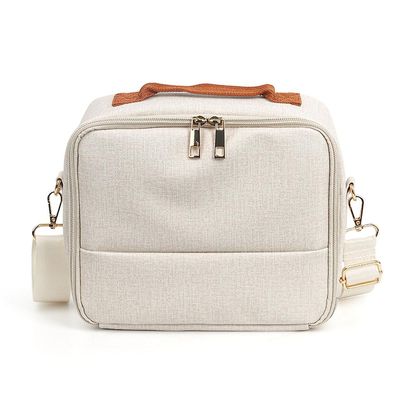 Väska för CP910/1200/1300 Kamera Vadderad axelväska Crossbody kameraväska- Aprikos