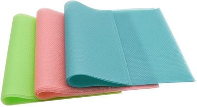 12stk Køleskabspude Antibakteriel Antifouling Meldug Fugtmåtte (4 Grøn, 4 Pink, 4 Blå)