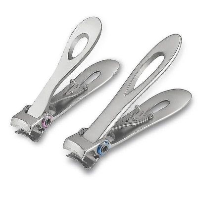 2pcs / sæt Nail Clippers Sæt Fingernegl Tånegl Cutter Saks Rustfrit Stål Sharp Sturdy